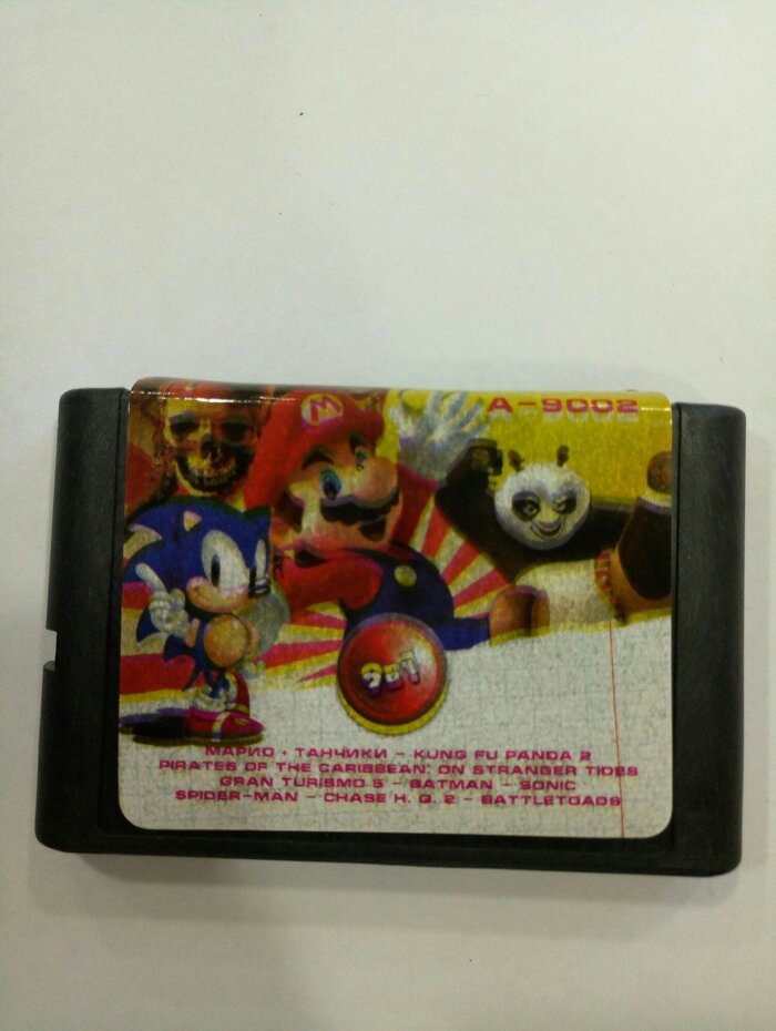Картридж Sega 16bit Збірник 9 в 1 А-9002