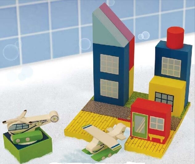 Набір плаваючих блоків для ванної для дітей від 3 років ТМ Just Think Toys
