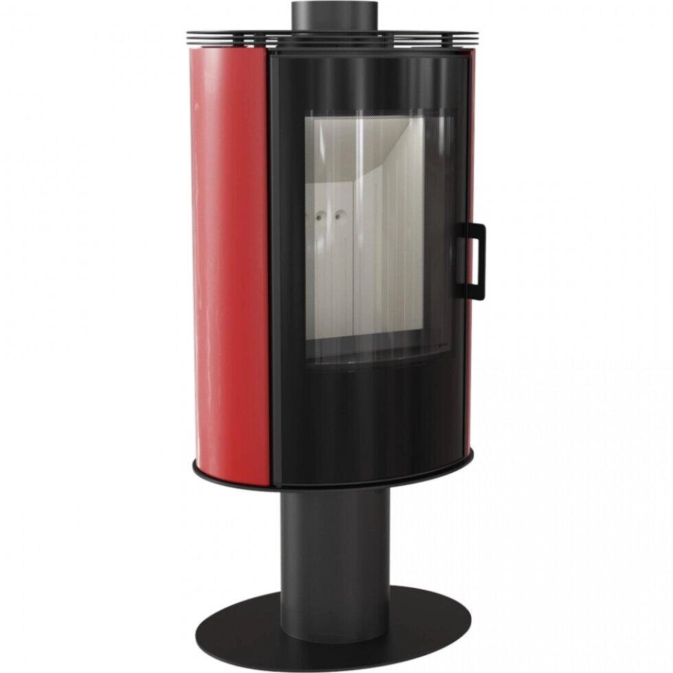 Кафельна пічка Kratki KOZA AB S/N/O/DR GLAS кафель червона (8,0 кВт) від компанії Магазин опалення та Сантехніки - «Печі Маркет» - фото 1