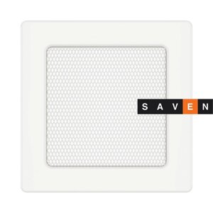 Вентиляційна решітка для каміна SAVEN 17х17 біла