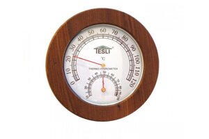 Термогігрометр для сауни та лазні Tesli малий 165 мм