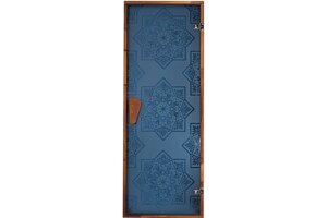 Двері для сауни і хаммама Tesli Сезам Blue RS 1900 х 700