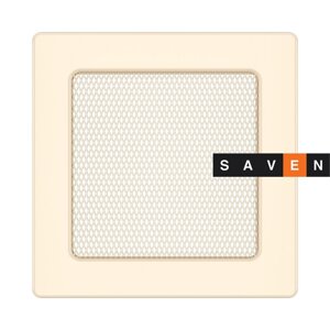 Вентиляційна решітка для каміна SAVEN 17х17 кремова