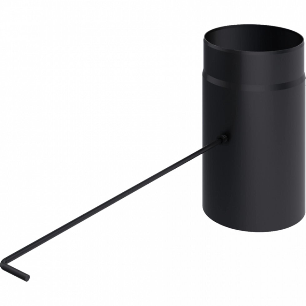Шибер сталевий Ø 180 чорний від компанії Магазин опалення та Сантехніки - «Печі Маркет» - фото 1