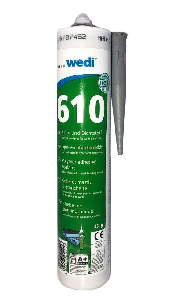Водостійкий клей-герметик Wedi 610 від компанії Магазин опалення та Сантехніки - «Печі Маркет» - фото 1