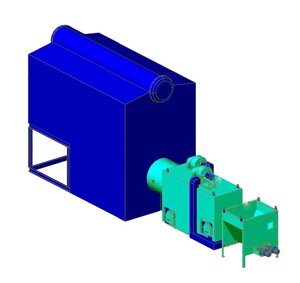 Котел ДКВР (КЕ) -2,5-1,4ГМо з Предтопком (тріска, лузга, пелети)