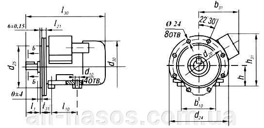 ВАО2 315L8 160/750 размеры