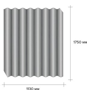 Безасбестовий шифер 5,8 х1130х1750 мм