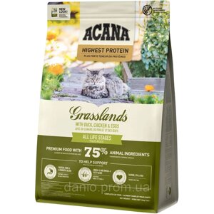 ACANA Сухий корм ACANA Grasslands Cat 1,8 кг, для кішок усіх порід і вікових груп, з качкою та куркою