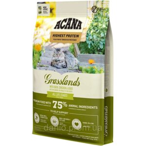 ACANA Сухий корм ACANA Grasslands Cat 4,5 кг, для кішок усіх порід і вікових груп, з качкою та куркою