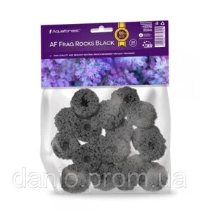Aquaforest Плашки для садіння коралів Aquaforest Frag Rocks Black 24 шт (739795)