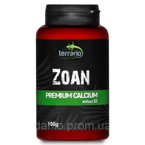 Terrario Кальцій для рептилій Terrario Zoan Calcium без D3, 150 г