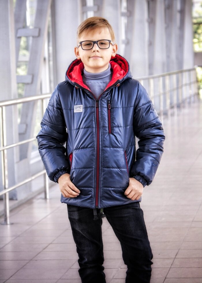 Демісезонне курточка для хлопчиків від компанії МоДнАтУфЛя - фото 1