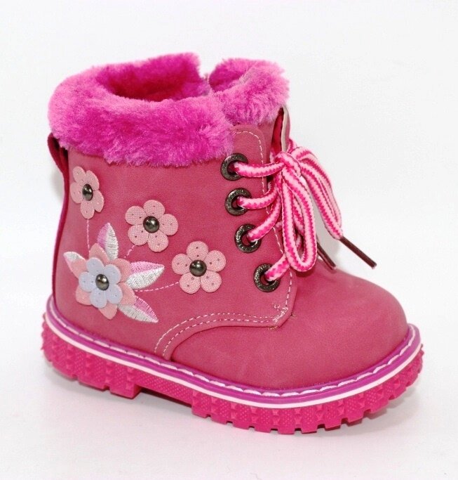 Комфортні зимові черевички для дівчинки від компанії МоДнАтУфЛя - фото 1