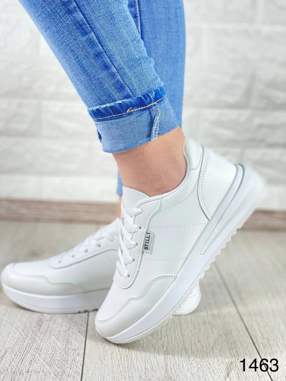 Кросівки білі м'які від компанії МоДнАтУфЛя - фото 1