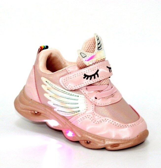 Кросівки дитячі рожеві від компанії МоДнАтУфЛя - фото 1