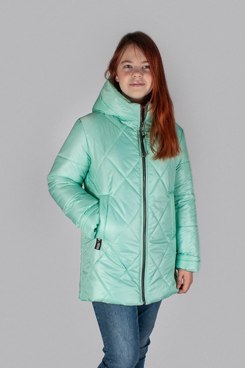 Куртка весняна довга для дівчаток від компанії МоДнАтУфЛя - фото 1