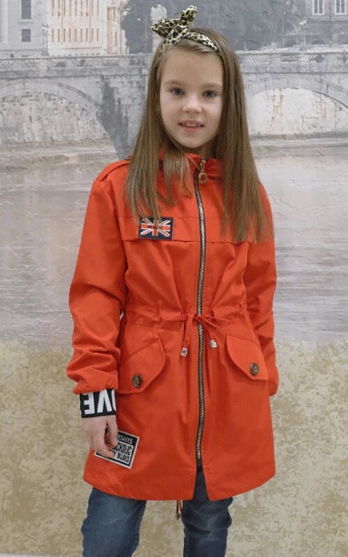 Модна куртка-плащ для дівчаток від компанії МоДнАтУфЛя - фото 1