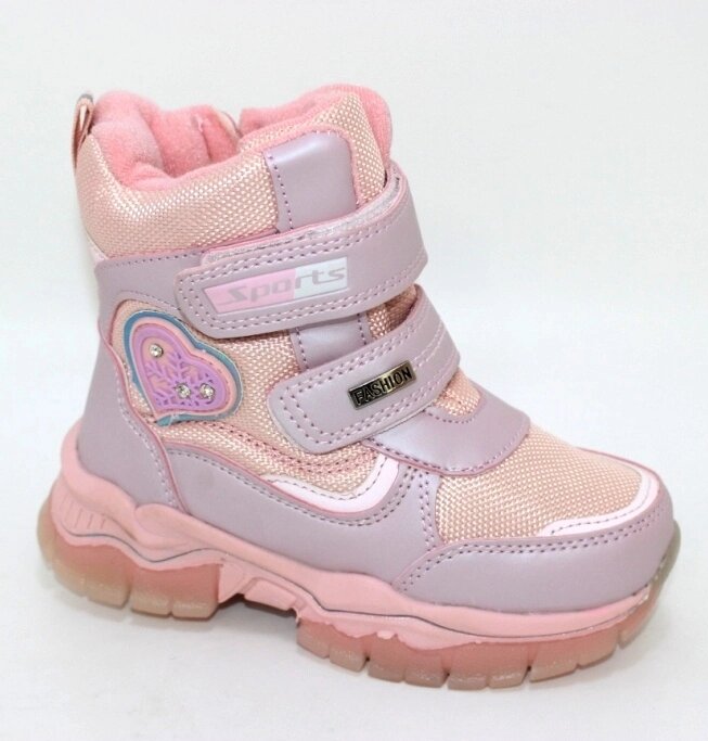 Рожеві черевики для дівчинки від компанії МоДнАтУфЛя - фото 1