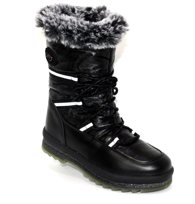 Зимові чоботи на блискавці для дівчинки від компанії МоДнАтУфЛя - фото 1