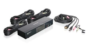 Iogear GCS1794 4-портовий мультимедійний KVMP перемикач HDMI з аудіо