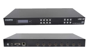 LINK-MI LM-TVM46 4x4 Безшовний комутатор 4K HDMI-матриця з функцією відео стіни