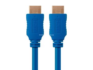 MP3944 Високошвидкісний кабель HDMI - 4K @ 60Hz HDR 18Gbps YCbCr 4: 4: 4 28AWG, колір синій, довжина 0.45 см