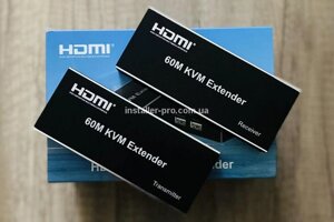 Подовжувач HDMI KVM зі звуком, до 60 м.