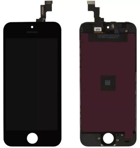 Дисплей Apple iPhone 5S, SE з тачскріном і рамкою, TFT), Black