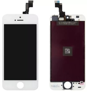 Дисплей Apple iPhone 5S, SE з тачскріном і рамкою, TFT), White