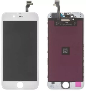 Дисплей Apple iPhone 6 з тачскріном і рамкою, оригінал, White