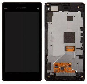Дисплей Sony Xperia Z1 Compact (D5503, SO-02F) з тачскріном і рамкою, Black