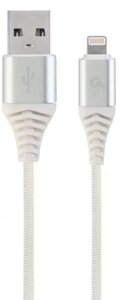 USB кабель cablexpert lightning cable 2м white (CC-USB2b-AMLM-2M-BW2)