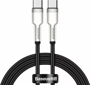 USB PD кабель baseus cafule 20V 5A USB type-C - type-C cable black (CATJK-C01)