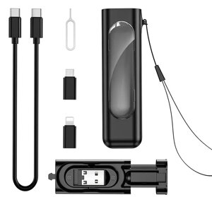 USB PD Кабель Borofone BU36 Show 60w 3a 3-in-1 USB to Type-C/Lightning/micro USB cable + Storage Case black
