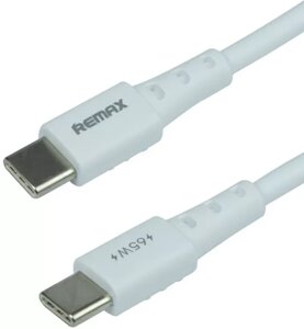 USB PD кабель remax 65W USB type-C - type-C cable white (RC-068)
