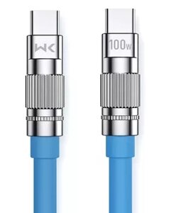 USB PD Кабель WK WDC-188 Wingle Series 100w 5a USB Type-C - Type-C cable blue