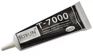 Клей для екрану телефону герметик Suxun T7000 50 ml Black