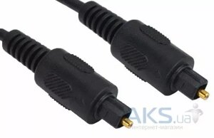 Оптичний аудіо кабель TCOM Toslink М/М Cable 3 м black