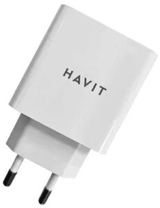 Мережевий зарядний пристрій Havit HV-UC1015 18W 3.1A QC3.0 USB-А White