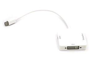 Відео перехідник (адаптер) PowerPlant mini DisplayPort (Thunderbolt) - DisplayPort/HDMI/DVI 0.2m (CA911097)