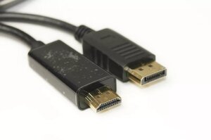 Відеокабель PowerPlant DisplayPort - HDMI v. 1.4 1.8m (KD00AS1278)