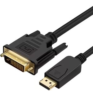 Відеокабель PrologiX DisplayPort - DVI-D (24+1) 1080p 60hz 1.8m black (PR-DP-DVI-P-04-30-18m)