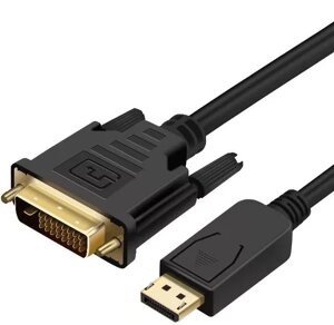 Відеокабель PrologiX DisplayPort - DVI-D (24+1) 1080p 60hz 3m black (PR-DP-DVI-P-04-30-3m)