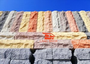 Облицовочный кирпич рваный камень скала LAND BRICK в Киеве от компании KIRPICHEFF