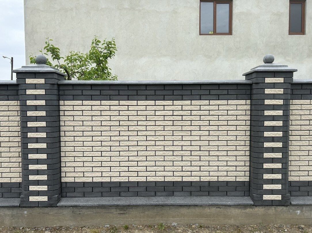 Кирпич для забора LAND BRICK облицовочный