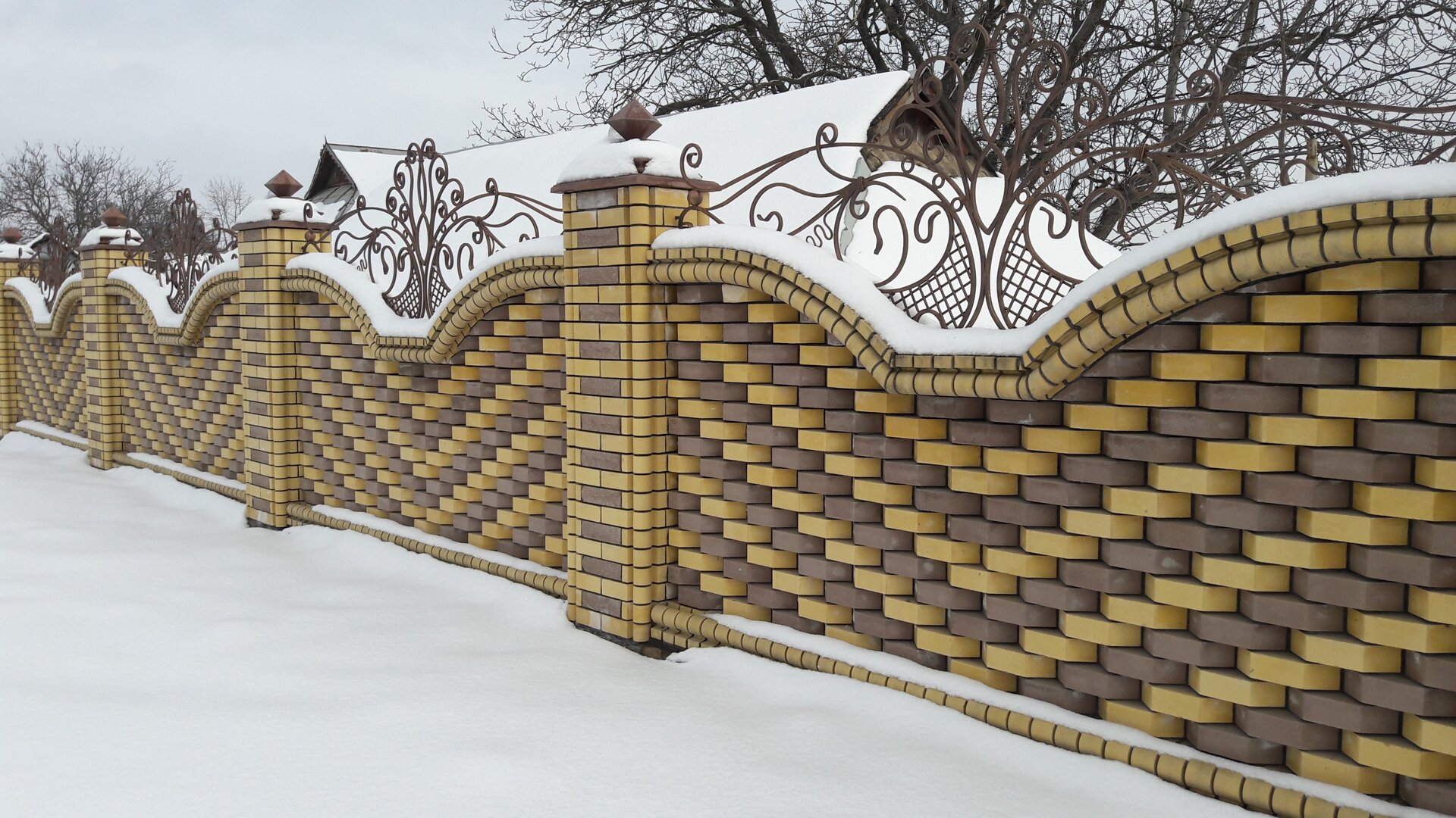 Кирпич для забора LAND BRICK облицовочный