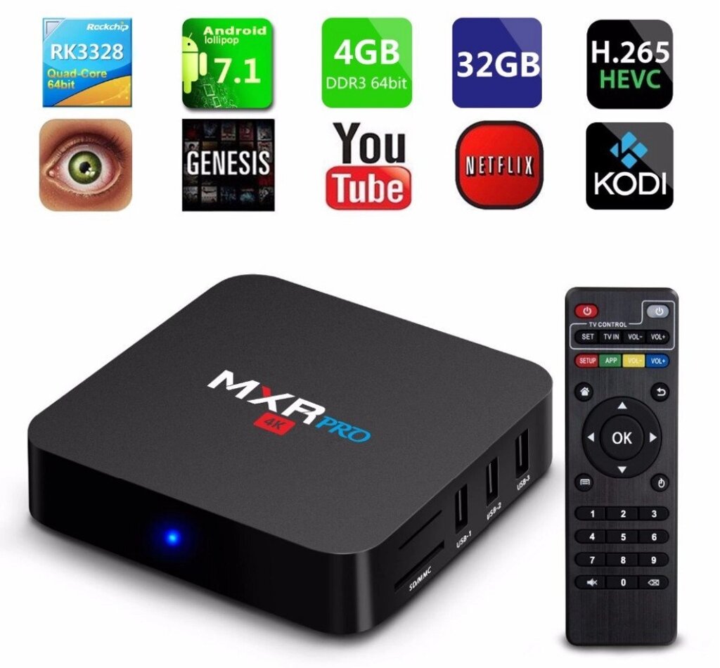 Smart TV MXR PRO+ BT RK3328 4-32 GB - замовити