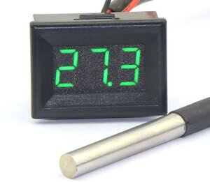 Термометр електронний 12v (зелені цифри)