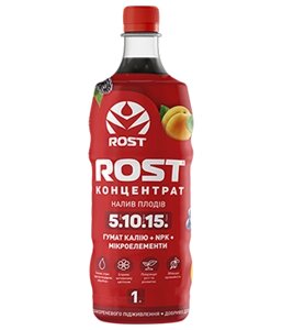 Органо-Мінеральне Добриво Rost (Рост) Концентрат 5+10+15, 1 л